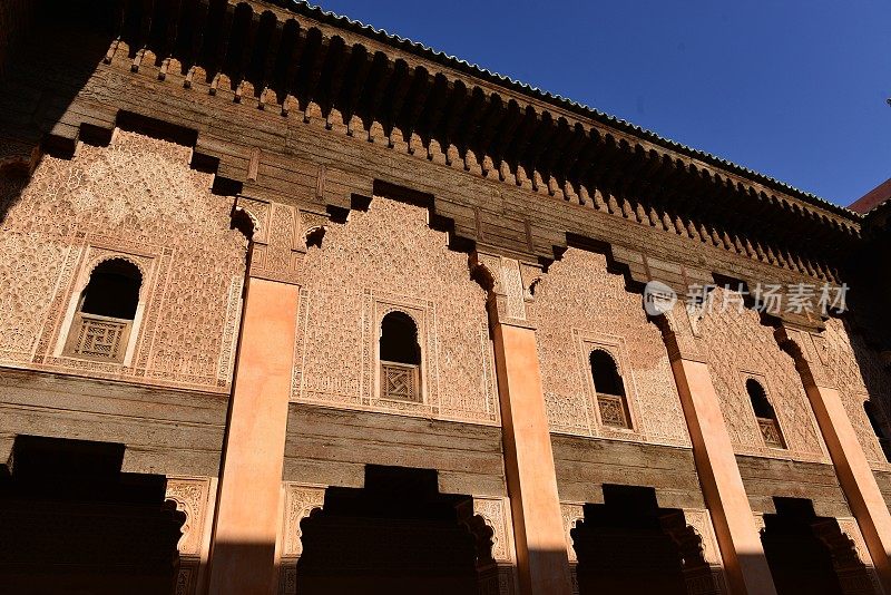 Medersa Ben Youseff，马拉喀什，摩洛哥，非洲。